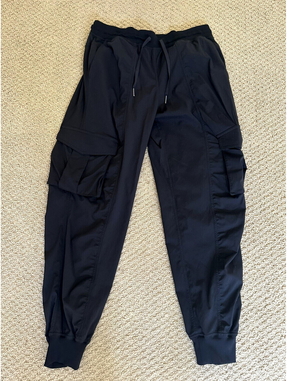 Lululemon Dance Studio Cargo Joggers Black Drawstring Medium Athleisure